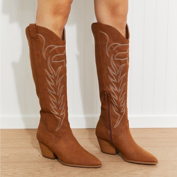 (Last Sizes!) Country Style Southern Knee Length Boots - Picture 10 of 11